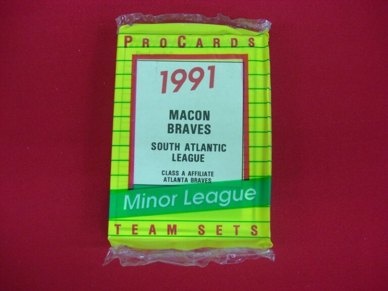 1991 Macon Braves ProCards Team Set factory sealed, includes Chipper Jones