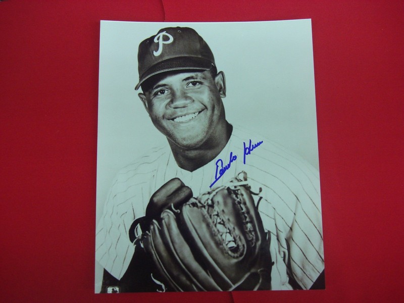 Pancho Herrera signed baseball photo