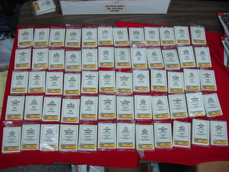1994 Fleer ProCards Minor League Baseball team sets blowout lot