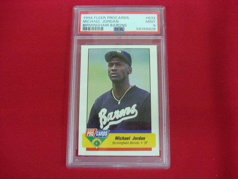 PSA 9 Gem Mint Michael Jordan 1994 Fleer ProCards Minor League Baseball Card #633