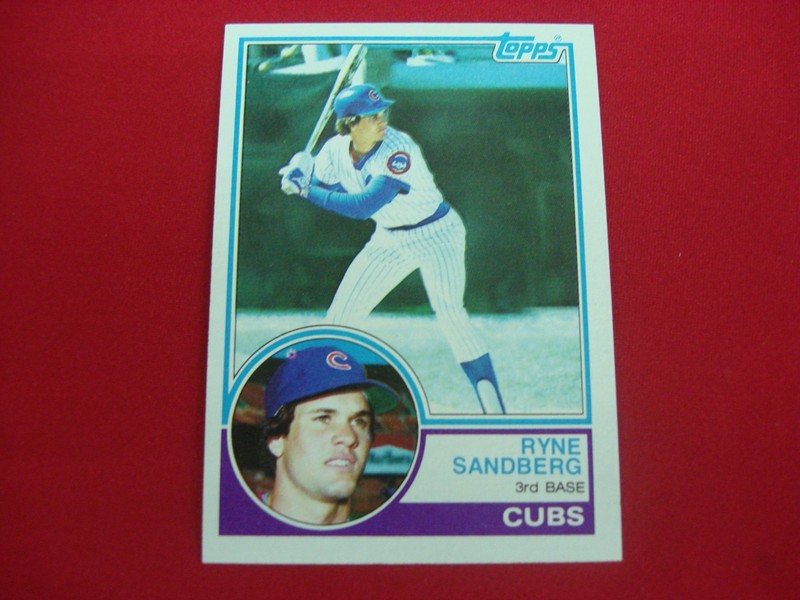 1983 Topps Ryne Sandberg Rookie Card #83 RC - Chicago Cubs