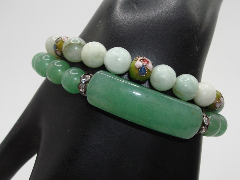 Authentic Nephite Jade Bracelets Set of 2