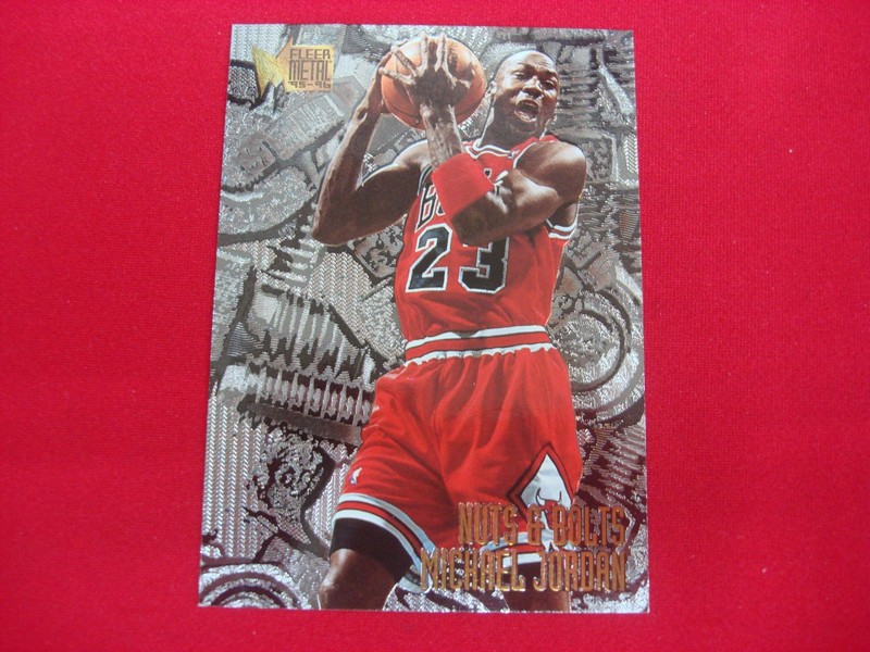 1995-96 Fleer Metal Nuts & Bolts Michael Jordan rookie card #212