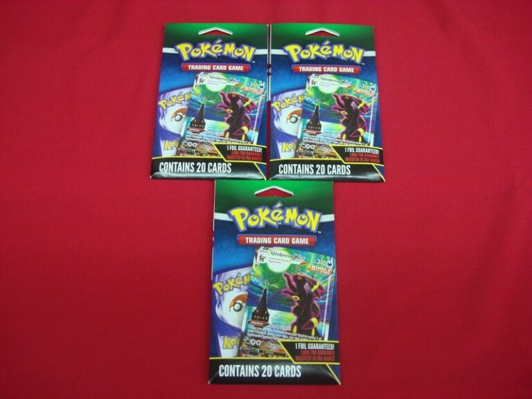 3x Pokémon TCG Umbreon VMAX Walmart Exclusive Booster Packs