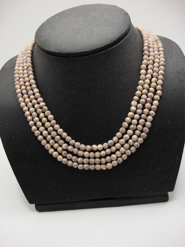 Vintage blue veined sodalite necklace, estate find