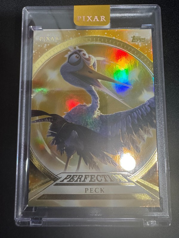 2025 Topps Pixar Gold Peck Double Gold 1/1 trading card