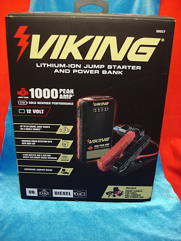 Viking 59527 1000A Lithium Jump Starter & Power Bank - New, Unopened