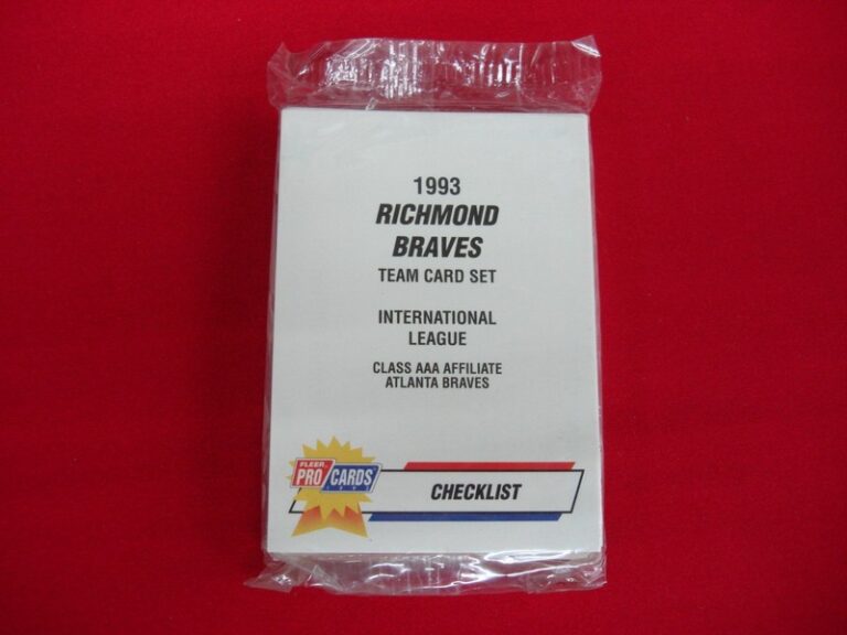 1993 Fleer ProCards Richmond Braves MiLB Team Set