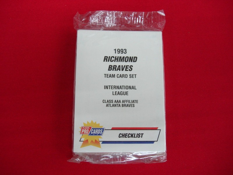 1993 Fleer ProCards Richmond Braves MiLB Team Set