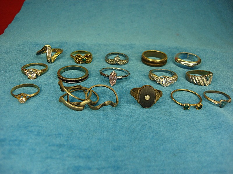 Vintage and modern fashion ring lot of 15