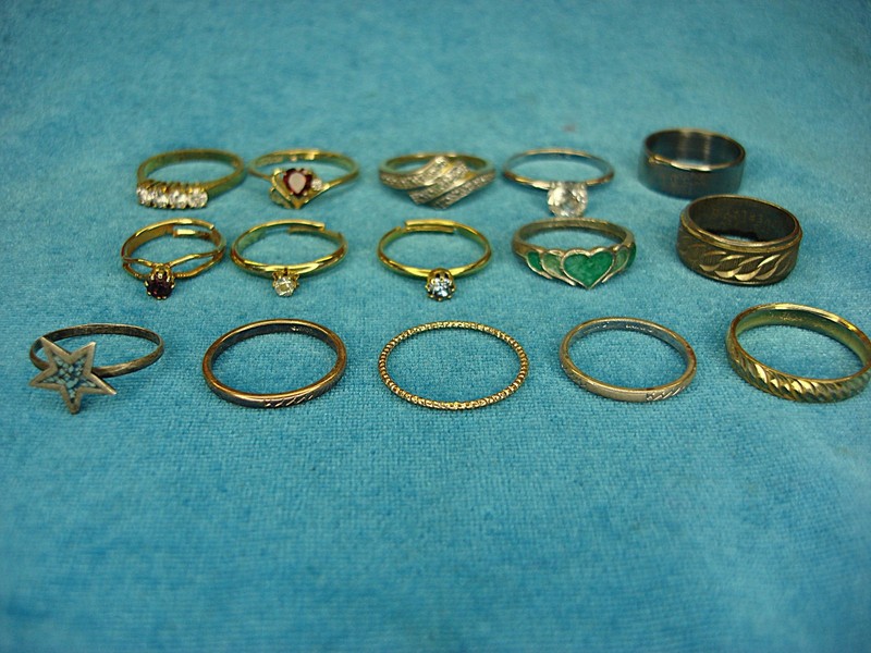 Vintage fashion ring lot of 15