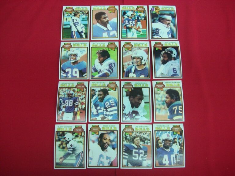 Vintage 1979 Topps Buffalo Bills Football Card Lot
