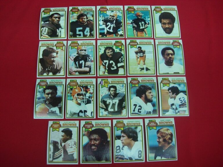 1979 Topps Cleveland Browns Football Cards