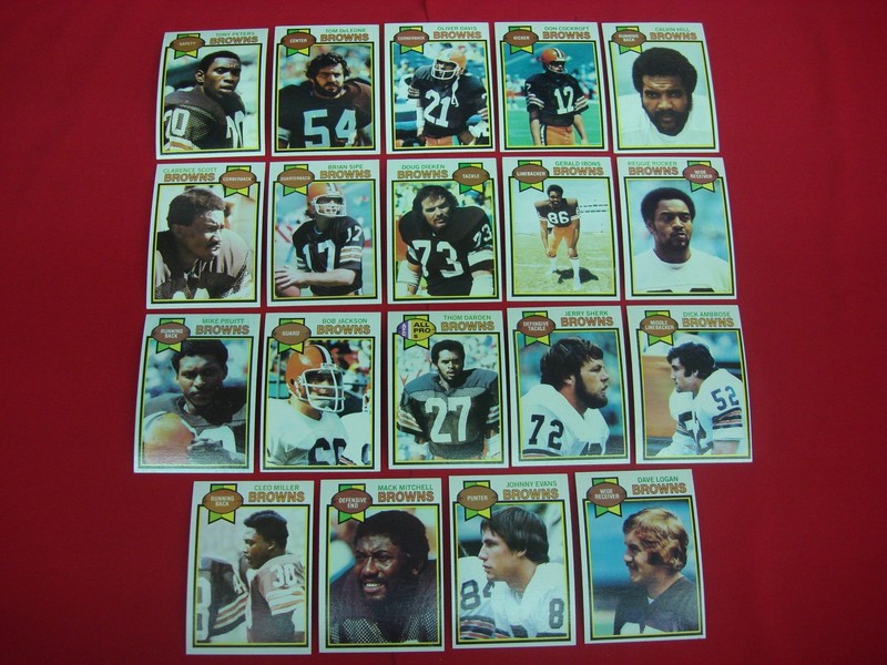 1979 Topps Cleveland Browns Football Cards