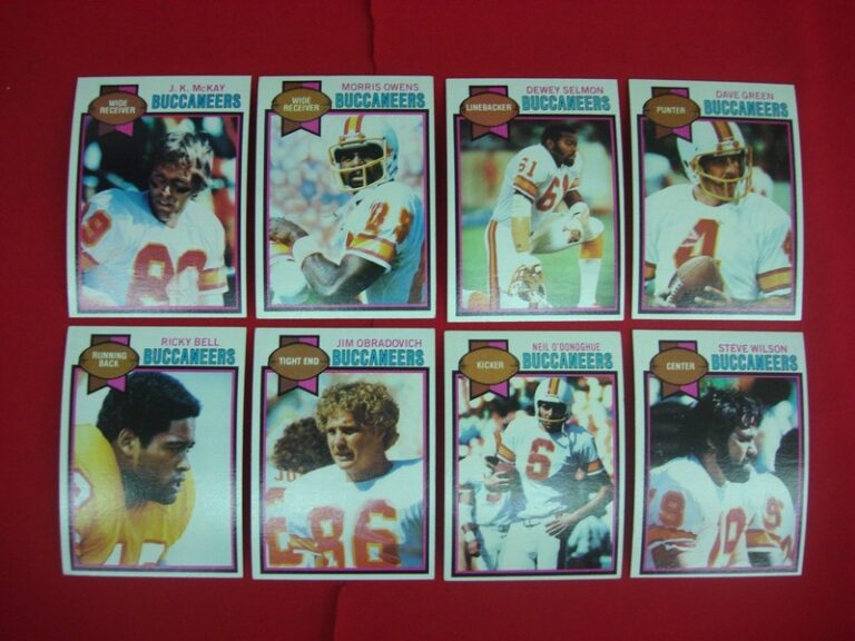 1979 Topps Tampa Bay Buccaneers football cards in excellent to mint condition
