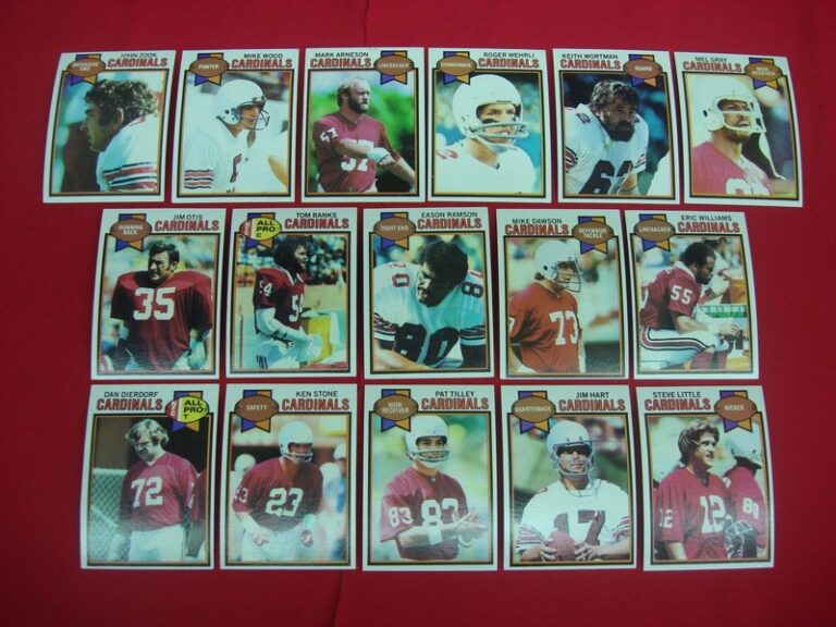 1979 Topps St. Louis Cardinals Football Card Lot