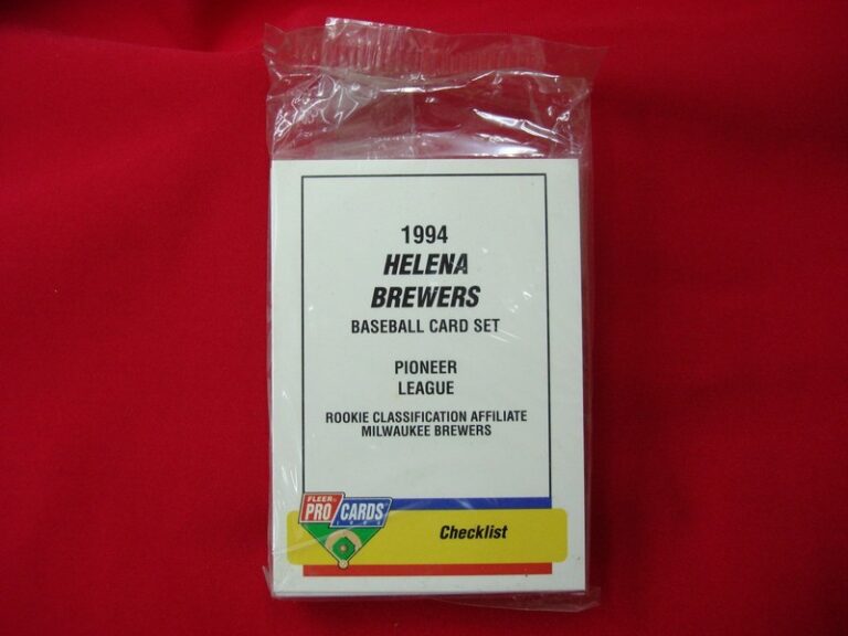 1994 Fleer ProCards Helena Brewers Minor League Baseball Team Set