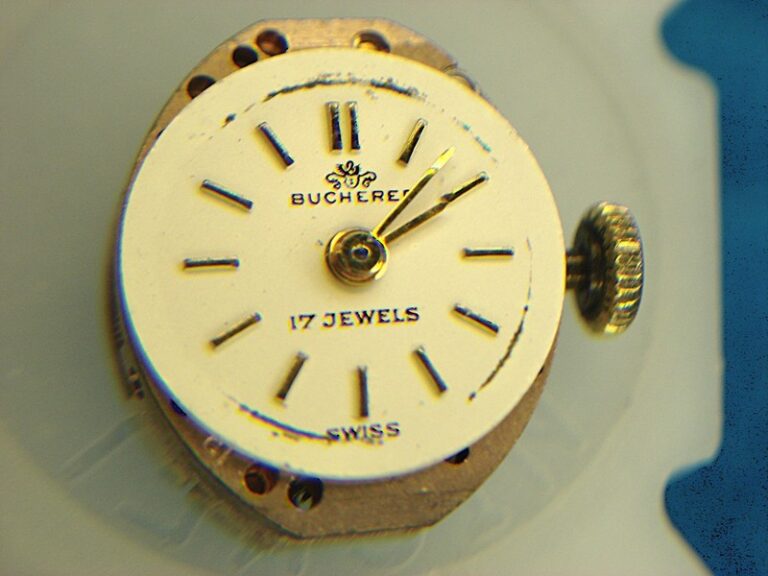 Vintage Bucherer 17-jewel stem wind watch movement