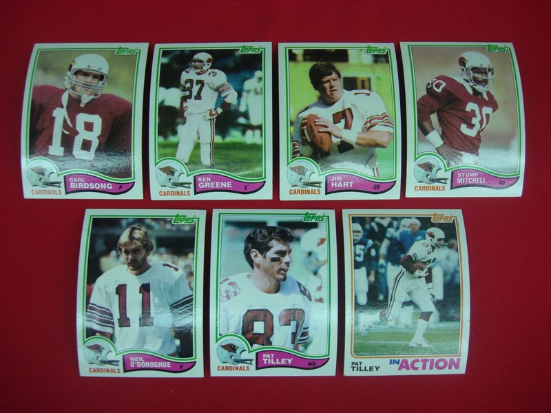 Vintage 1982 Topps St. Louis Cardinals Football Card Lot