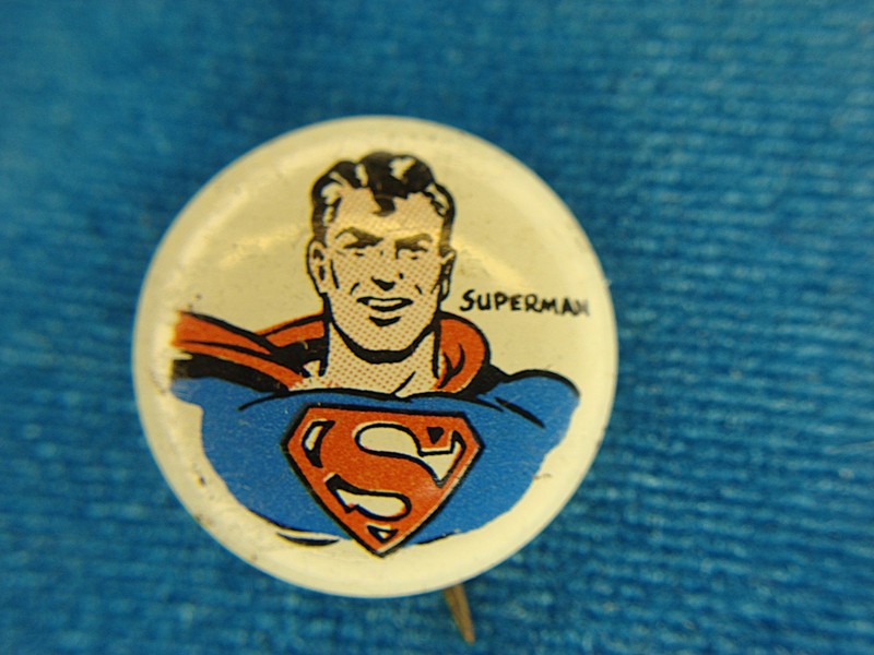 Vintage Superman Kellogg's PEP Pin