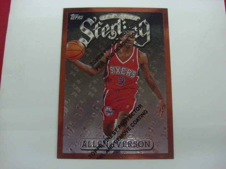 Allen Iverson Rookie Card 1996-97 Topps Finest Sterling #240 RC