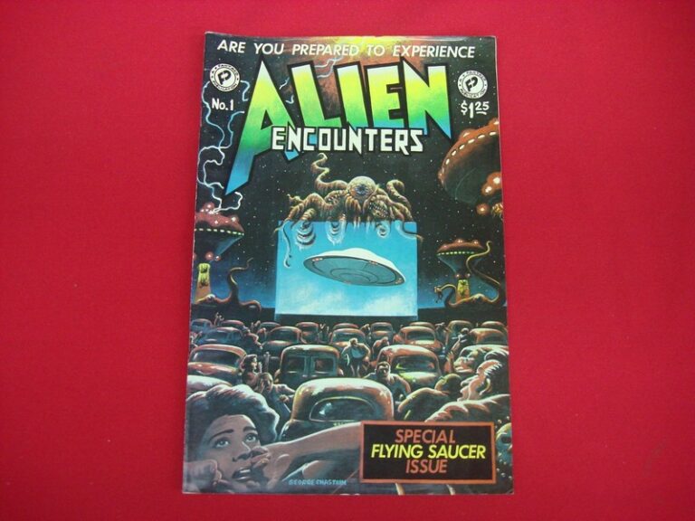Alien Encounters No. 1 comic book from January 1981, published by Fantico. CGC graded and bagged.