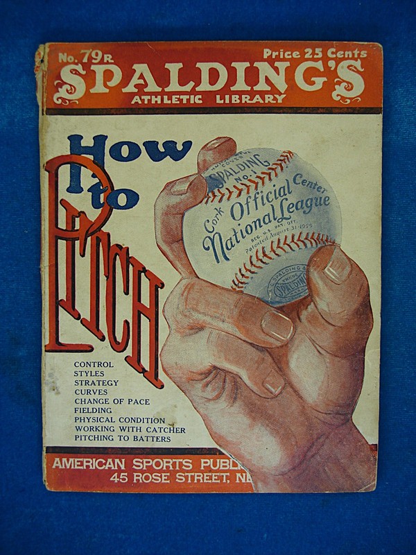 Vintage Spalding's Athletic Library No. 79R 'How to Pitch' - 1921 Baseball Book