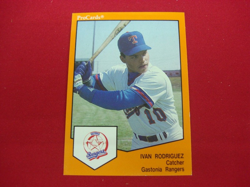 1989 ProCards Ivan Rodriguez (Pudge) Gastonia Rangers MiLB Rookie Card #1006