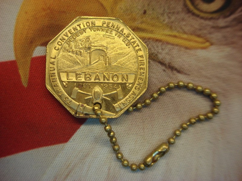 1954 Pennsylvania State Fireman's Assn. Convention Token
