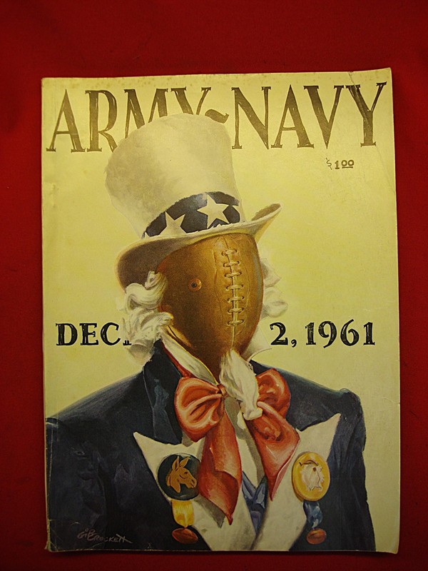Vintage 1961 Army-Navy Football Game Program