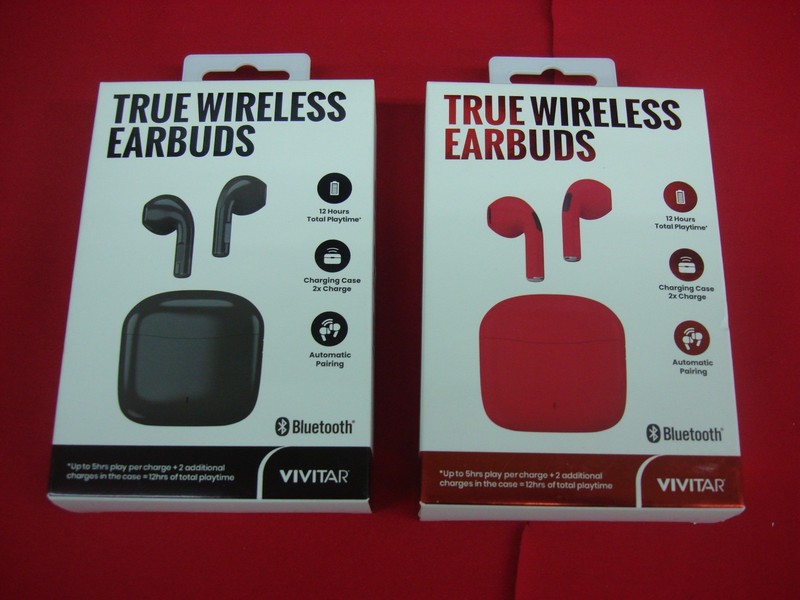 Vivitar True-Wireless Bluetooth Earbuds - New in Box