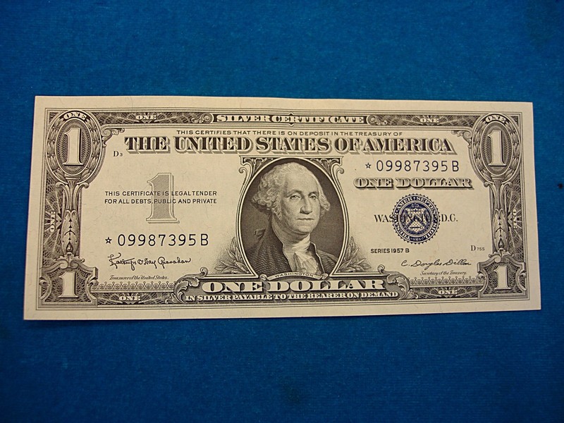 1957B Star Note $1 Silver Certificate