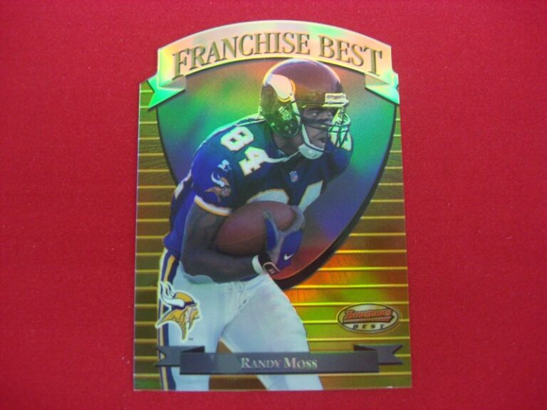 Randy Moss 1999 Bowman's Best Franchise Best Chrome Die-Cut #FB9 Football Card