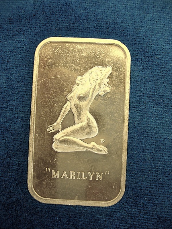 Marilyn Monroe 1973 Silver Bar