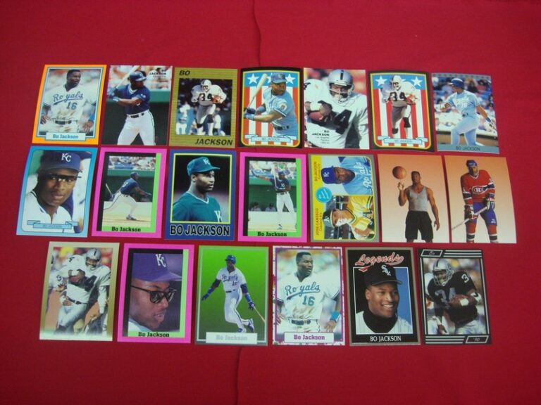 Bo Jackson Sports Card Lot (20 Mixed Cards)