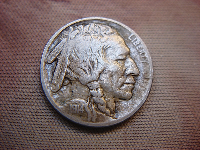 1914 Buffalo Nickel with strong details and natural finish