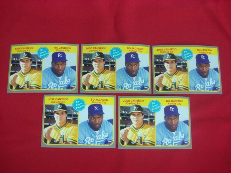 1985 Fleer Big League Prospects Reprint Set: Bo Jackson & Jose Canseco