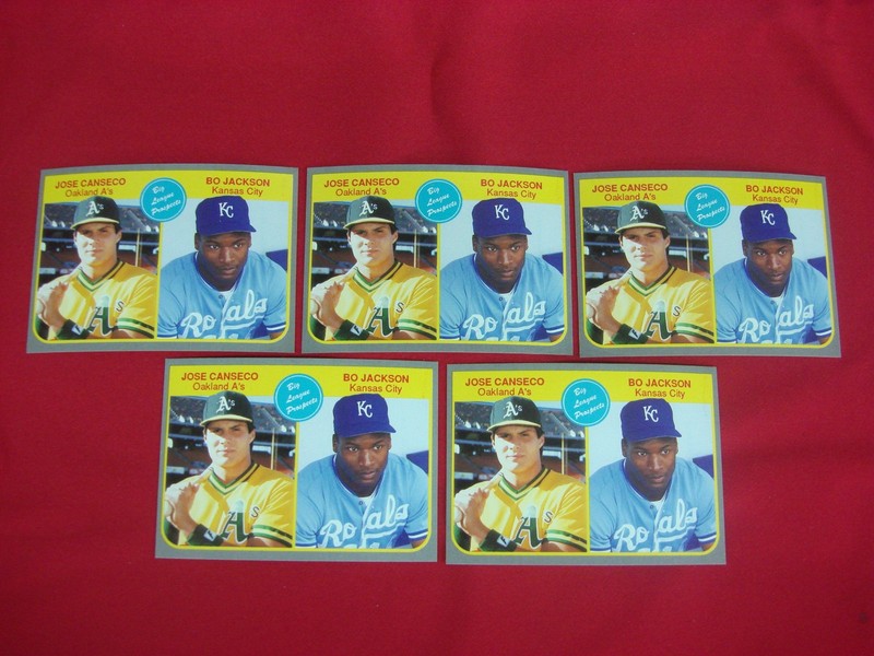 1985 Fleer Big League Prospects Reprint Set: Bo Jackson & Jose Canseco
