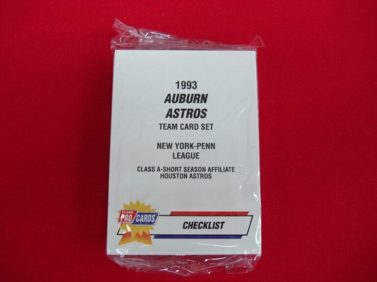 1993 Fleer ProCards Auburn Astros Team Set (Billy Wagner, MiLB) Factory Sealed