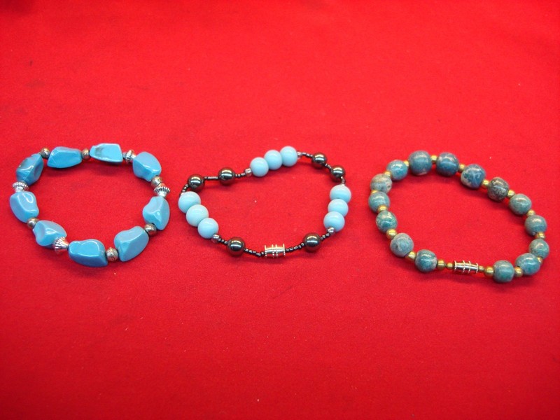 Set of three unique Southwest-style bracelets