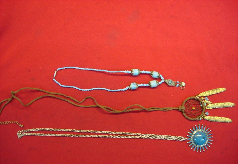 Unique Southwestern Style Jewelry Lot of 3 Necklaces - Estate Find
