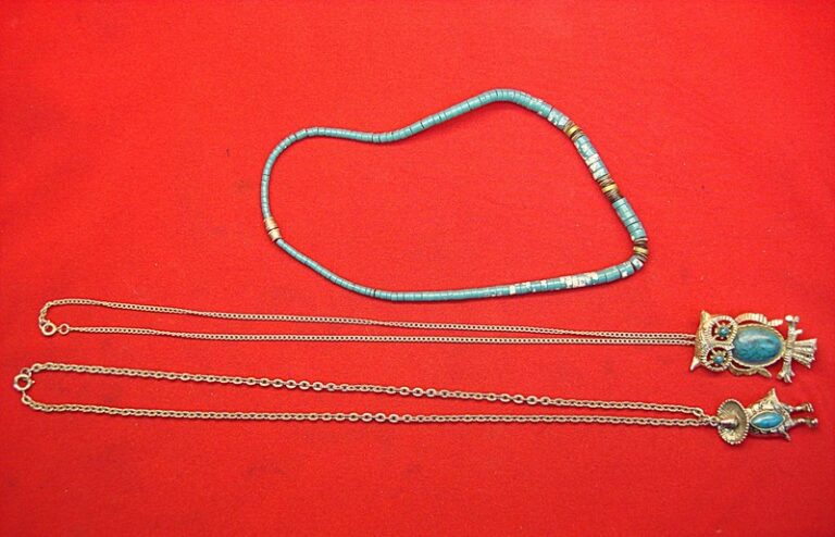 Vintage Southwestern Jewelry Lot - Three estate necklaces