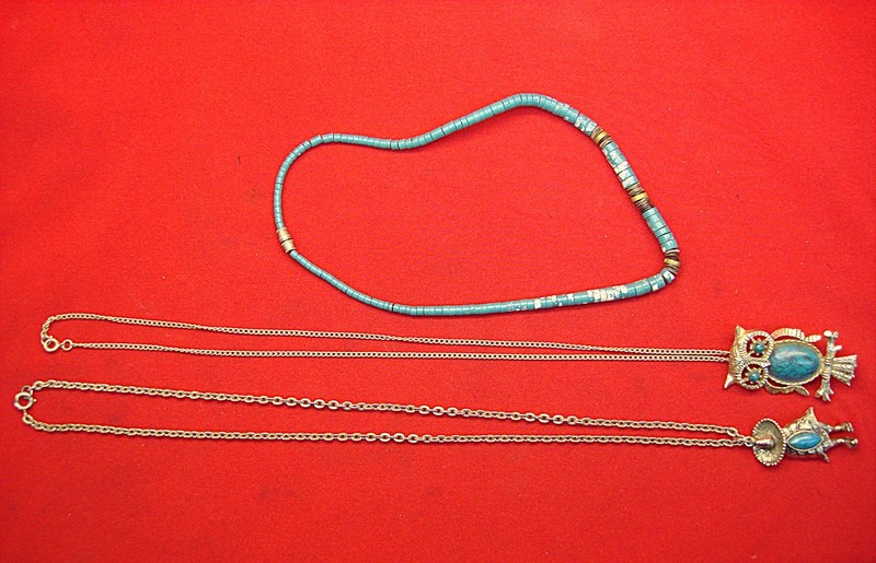 Vintage Southwestern Jewelry Lot - Three estate necklaces