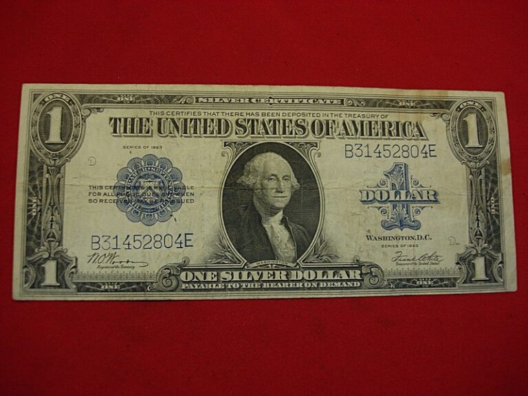 1923 Large Size Silver Certificate $1