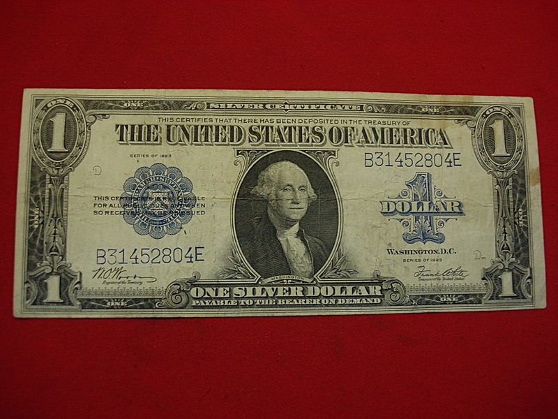 1923 Large Size Silver Certificate $1