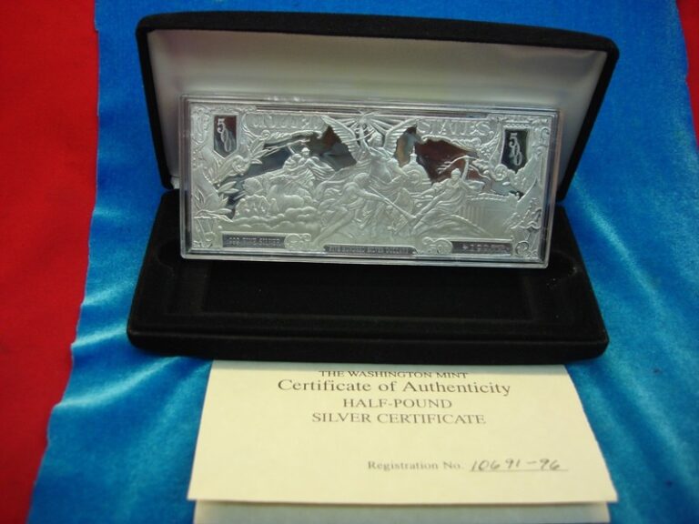 8 oz Washington Mint $500 Proof Silver Bar