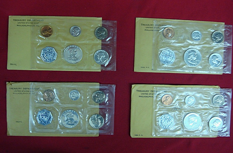 1961-1964 U.S. Proof Sets in mint condition