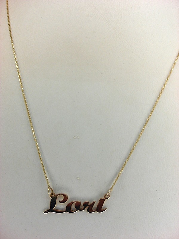 14K yellow gold 'Lori' pendant necklace