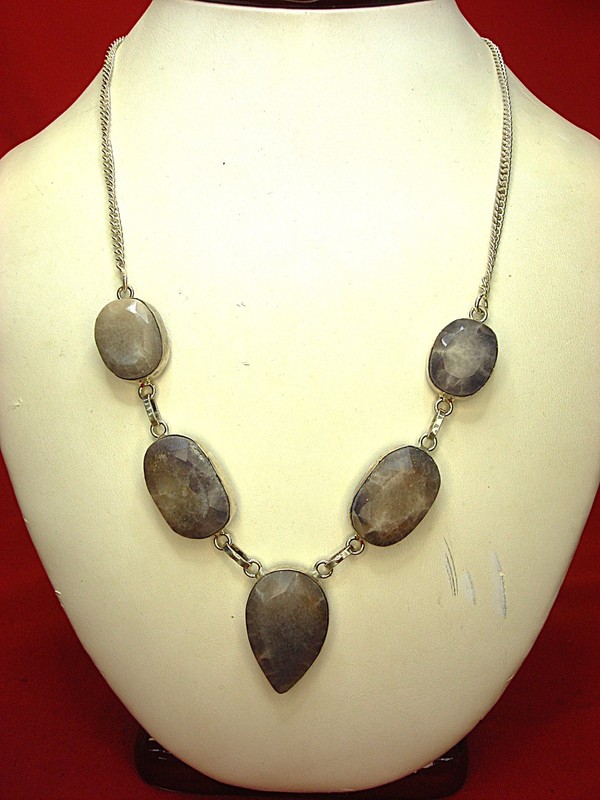 Sterling Silver Amethyst Necklace - Custom, Natural Gemstones