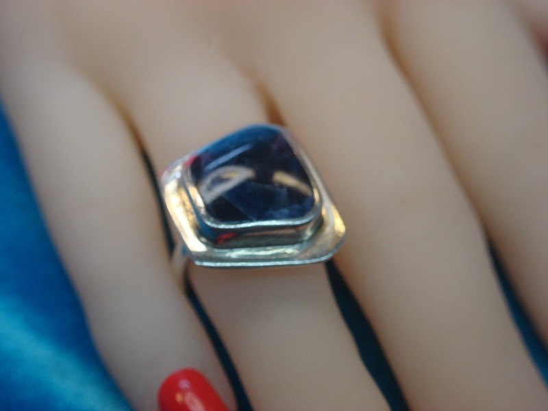 Vintage Mexican Sterling Silver Tanzanite Ring